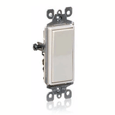 Leviton 5601-2 Decora 15 Amp Single-Pole Quiet Rocker Switch - Grounding